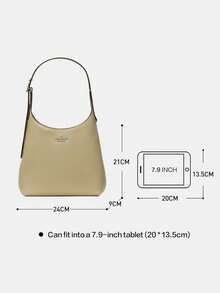 Kate Spade KS 454系列新月形女士单肩包，大容量斜挎包 - 淺綠色 - 查看 10