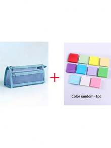 Ins-Style Large-Capacity Pencil Case Stationery Pouch, Multi-Layer Compartment Storage, High-Aesthetic Pencil And Stationery Organizer For Boys And Girls, Available In Multiple Colors, Essential For Back-To-School, Hand-Held Pencil Pouch,Multi-Layer Pencil Case, Multi-Functional Large Capacity, Zipper Closure, Independent Compartments, Convenient Storage Mesh Design, Multi-Color Optional Storage Bag, Your Ideal Office Desktop Organization Helper - One Size Fits All - View 15