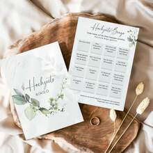 20pcs German Wedding Bingo Game, Fun And Entertaining Wedding Activity For Guests And Newlyweds - View 2