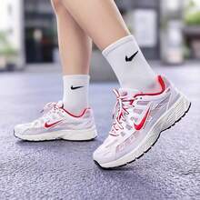 Nike P-6000 (GS) Giày thể thao cổ thấp trẻ em nhẹ thoáng khí phong cách retro casual - Trắng/Đỏ - Xem 2