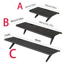 Estante de Almacenamiento Superior para Pantalla de TV, Estante Superior para Monitor de Computadora, Estante para Router y Caja de TV, Organizador para el Hogar - 20 CM - 2 PIEZAS - Ver 2