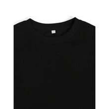 Camiseta 100% Algodón con Mensaje Religioso – Camino por Fe, No por Visión, Mensaje Cristiano - Negro - Ver 3