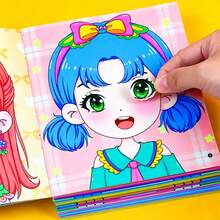 公主裝扮貼紙書女孩用－趣味DIY活動貼紙，可愛多彩，適合3歲以上兒童的教育魔法手工，生日、復活節、情人節、聖誕節創意禮物，派對小禮品，學校獎勵 - 2 Random Books - 查看 2