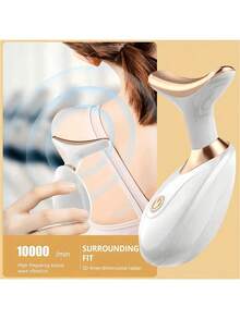 AXH Portable Universal Electric Double Chin Facial Firming Massager Multi-Dimensional Facial Beauty Device - Multicolor - View 9