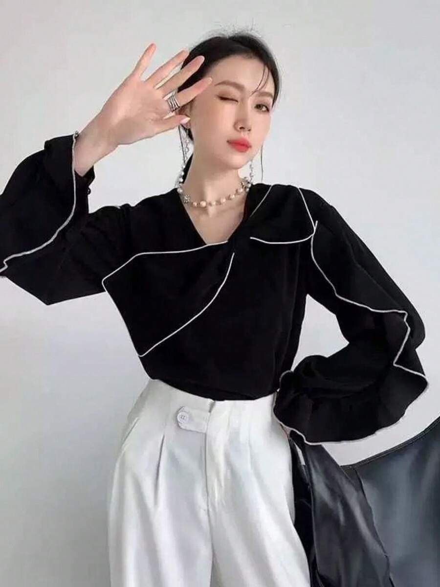 Women Blouses & Shirts - Black - View 1
