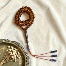 1 pieza Set de 51 piezas de pulsera de cuentas acrílicas, decoración de borlas hecha a mano, adecuada para uso diario y de oración de hombres (TASBIH) - Acrílico de 1051 líneas - Ver 17