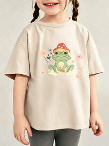 Young Girls T-Shirts - Apricot - View 1