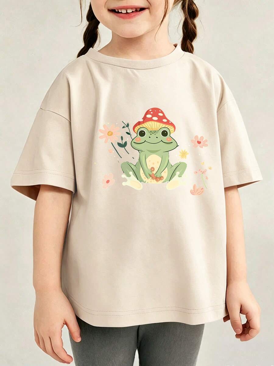 Young Girls T-Shirts - Apricot - View 1