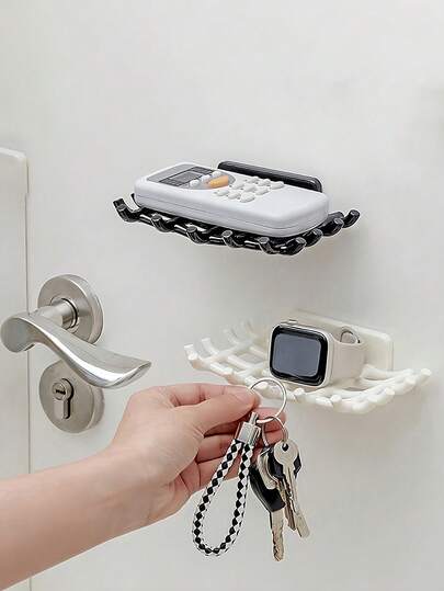 Giá đựng xà phòng dạng lưới treo tường (1 cái/2 cái) không cần khoan, kệ đựng xà phòng thoát nước cho phòng tắm, phụ kiện phòng tắm cho mùa tựu trường.