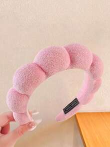 1/5/Pcs/Set Pink Cloud Headband Set, Cloud Headband, Wristband, Makeup Sponge, Hair Claw, One Set Meets Multiple Needs - Suitable For Girls And Women, Applicable For Makeup, Skincare, Daily Washing And Other Life Scenarios - Multicolor - View 7
