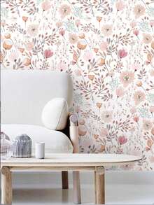 Giấy dán tường hoa văn có thể tháo rời, decal dán tường chống thấm nước, tranh dán tường nghệ thuật trang trí nhà cửa thanh lịch, kích thước 17,7 inch x 6,5 inch/9,8 feet. - nhiều màu - Xem 2