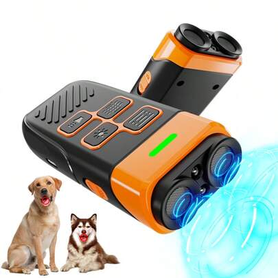 Rechargeable Dual-Head Ultrasonic Anti-Barking Device, Effectively Prevents Dog Barking And Trains Dogs