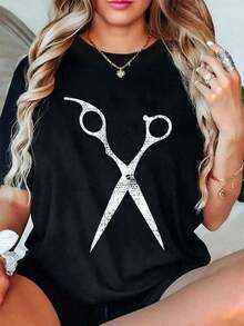 Camiseta 100% Algodón Vintage para Peluquero, Regalo para Estilista - Negro - Ver 6