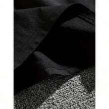 Una camiseta 100 % para mujer de cuello redondo, ropa de mujer para primavera y verano, una opción elegante y casual, estampados divertidos, ocasiones festivas, entrega local - [Negro] - Ver 3