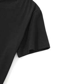 Camiseta de Mujer con Cuello Redondo y Manga Corta con Estampado de Cancún, México, Perfecta para Salidas Casuales, Vacaciones y Regalos Festivos, Ideal para Reuniones y Salidas, Tops para Mujer - Negro - Ver 4