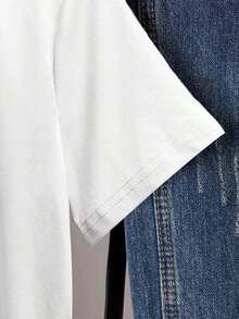 Camiseta cómoda para mujer, edición 250º aniversario de Estados Unidos - Manga corta, cuello redondo, adecuada para uso en exteriores, en casa y en el día a día - Camiseta lavable para ir al trabajo y de vacaciones - 250 años de diseño - Estilo vintage urbano, unisex, holgada, de algodón, manga corta y cuello redondo. - Blanco - Ver 3