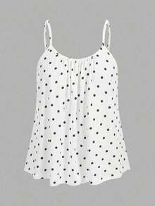 3 piezas Tops de camisola holgados y plisados para mujer, con tirantes ajustables, aptos para primavera y verano - Multicolor 7 - Ver 5