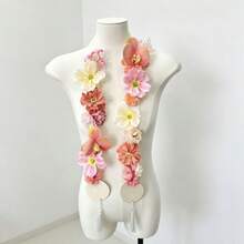 1pc Faux Flower Garland Sash, Bridal Ceremony Sash For Wedding Party, Decorative Ceremonial Sash For Graduation, Birthday, Wedding And Other Festivals, Photography Prop - Etiquette Shoulder Strap a - View 14