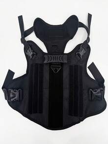 Bộ dây đeo chiến thuật chịu lực cao dành cho chó, áo vest nylon bền chắc + dây xích, huấn luyện ngoài trời chống kéo giật. - Nhiều màu - Xem 7