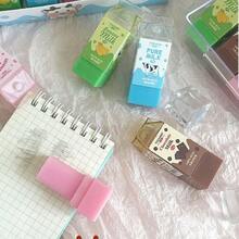 3 chiếc gọt bút chì hình sữa, đồ dùng văn phòng phẩm dễ thương, gọt bút chì mini đáng yêu, đồ dùng học sinh, kiểu dáng ngẫu nhiên - Nhiều màu - Xem 6