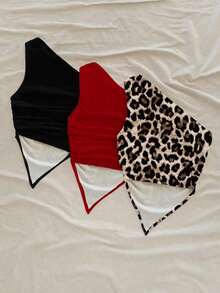 Set de 3 blusas casuales con estampado floral, adecuadas para el verano - Multicolor 5 - Ver 2