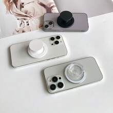1pc Powerful Magnetic Inflatable Phone Stand, Ultra-Thin Portable Slouchy Retractable Transparent Magnetic Phone Holder - Multicolor - View 2