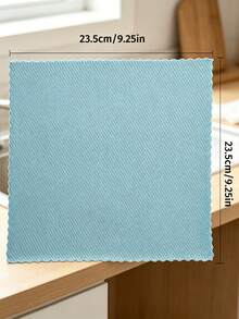 10pcs Reusable Magic Cleaning Cloths, Suitable For Cleaning Kitchen, Mirrors, Glass, Dishes, Screens And Car Windows, Durable And Practical - Multicolor - View 6