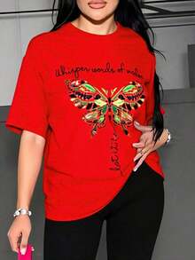 Animal Casual Polyester Sporty Office Home - Rojo - View 4