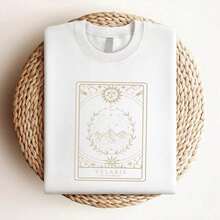 Camiseta Holgada Sencilla Mujer Estilo Moderno Women T-Shirt Print ACOTAR Book T Shirt V1 Tarot Tattoo  Merch Vintage Velaris SweaT City Starlight SJM Bookish 1704LO Camiseta Mujer Estampado Gráfico  Verano 2026 - Blanco - Ver 4