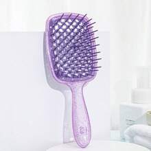 Peine hueco ligero, cepillo de masaje para el cuero cabelludo, cepillo para peinar el cabello, para desenredar el cabello, adecuado para todo tipo de cabello, suministros de salón & belleza, artículos de regreso a la escuela, esenciales de viaje & vacaciones, accesorios para el cabello, cepillo para bordes, cepillo para el cabello, herramientas para el cabello - Multicolor - Ver 12
