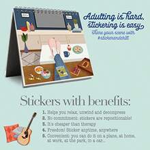 Sticker and Chill - Espacios personales relájese y relájese con pegatinas reposicionables para adolescentes y adultos - Multi - Ver 4