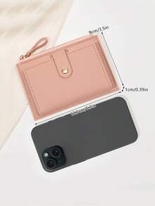 FOREVER MIYIN Fashionable Multi-Function Bi-Fold Multi-Slot Small Wallet For Women, Durable Lightweight Portable Snap Button Zipper Coin Purse, Back To School Wallet, Bank Card Credit Card Holder - Multicolor - View 11