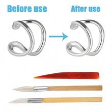 KLONKEE 玛瑙抛光研磨器,珠宝制作抛光用品,带手柄天然玛瑙抛光工具,研磨工具,玛瑙抛光研磨器,玛瑙抛光工具,用于珠宝制作抛光 - 拋光研磨器 - 查看 3