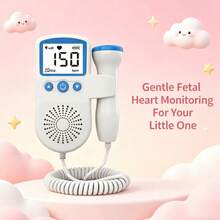 Portable Fetal Heartbeat Monitor For Home Use, Personal Baby Heart Rate Detector With Conductive Gel, Easy-To-Use Device For Expectant Moms - Upgrade to Blue - View 1