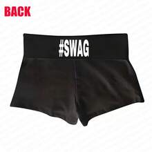Pantalones cortos de moda gótica para chicas, estilo grunge Y2K, con diseño de letras, hip-hop, streetwear, punk, hot pants, pantalones retro únicos, emo - Sí - Ver 3