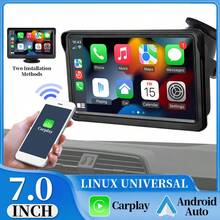 7-Inch Portable CarPlay Multimedia Video Player, Wireless CarPlay And Wireless Android Auto Portable Universal Car Display - A - 查看 9