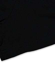 Camiseta de Manga Corta Estampada para Mujer - Estampado "Primero tomaré un café", Corte Holgado Casual con Cuello Redondo, Negra con Letras Blancas, Para Comodidad Durante Todo el Año, Camiseta Divertida Estampada, 100% Algodón - Negro - Ver 4