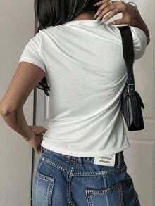 Camiseta Gráfica de Manga Corta, Talla Grande, para Mujer, con Estampado de Paz y Amor Cinco de Mayo, Blanca, Festiva, Vintage - Blanco - Ver 3