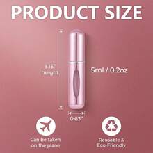 Refillable Perfume Atomizer Bottle, Portable Mini Travel Perfume Spray For Women & Men, Travel Size Scent Pump Case For Travel Accessories - 查看 3
