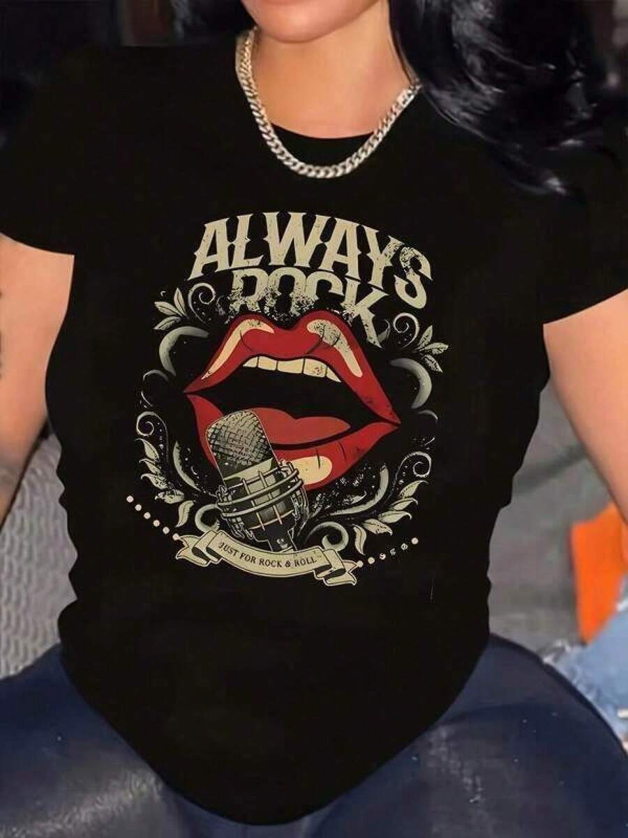 Women T-Shirts - Black - View 1