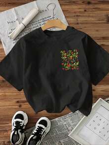 Limited Edition Graphic Print T-Shirt, Short Sleeves, Round Neck, Casual Top For Summer And Spring, Women's Clothing, Lightweight Cotton. - 白色 - 查看 10