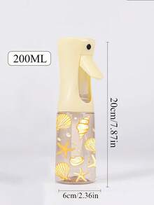 Nueva botella de spray de viaje PET con patrón de concha de verano, botella de spray atomizante de alta presión profesional, botella de spray de aerosol de niebla fina continua automática de alta presión de 200ml/300ml, herramienta de peinado, producto y accesorio para el cuidado del cabello, esencial de viaje - Multicolor - Ver 4