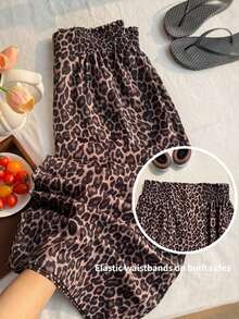 Pantalones casuales nuevos para otoño/invierno 2025, adecuados para salidas, uso diario casual, fiestas, ir al trabajo, volver al colegio, citas, hogar, fiestas de cumpleaños y múltiples ocasiones.Corte relajado, cintura elástica, pierna ancha, - Marrón - Ver 9