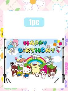 Bộ phông nền sinh nhật chủ đề các nhân vật Sanrio, gồm 6 thiết kế ngộ nghĩnh của My Melody, Kuromi, Cinnamoroll và Hello Kitty với họa tiết pastel, dòng chữ "Chúc mừng sinh nhật" và những khung cảnh mộng mơ. Được làm từ chất liệu vải nhẹ, chống nhăn với hình ảnh in sắc nét, độ phân giải cao, phông nền này sẽ tạo thêm tính thẩm mỹ vui tươi và hài hòa cho các buổi tiệc sinh nhật, chụp ảnh và các sự kiện theo chủ đề. - Nhiều kiểu dáng - Xem 18