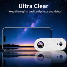 Pelindung Lensa Kamera Mewah Mengkilap, Cocok untuk iPhone 17 Pro Max/17 Pro/17 Air/17, Pelindung Layar Kamera Kaca Tempered, Desain Satu Bagian dengan Penempatan, Bantalan Pelindung Lensa, Pemasangan Mudah, Perlindungan Dekoratif, Kualitas Gambar Definisi Tinggi, Anti Jatuh, Anti Gores, Kaca Tempered 9H, Daya Rekat Kuat, Hadiah Ideal untuk Keluarga dan Teman - MultiWarna - View 4