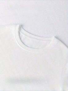Camiseta de manga corta para mujer, nueva colección primavera-verano 2026, con diseño estampado, versátil para uso diario, adecuada para ocasiones de oficina y casuales. Cada pieza está empaquetada individualmente. - Blanco - Ver 3