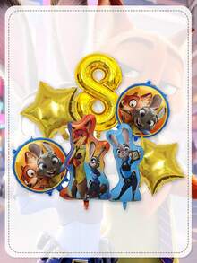 Disney Bộ bóng bay số chủ đề Zootopia cao cấp, bóng bay tráng bạc bền chắc với hình ảnh nhân vật và ngôi sao sống động, được làm từ chất liệu tráng bạc dày dặn, chống rách, có khả năng chịu được sử dụng nhiều lần. Các đường may được gia cố giúp ngăn ngừa bóng bị nổ trong quá trình bơm và sử dụng, đồng thời chất liệu tráng bạc được xử lý để chống phai màu do ánh nắng mặt trời. - Bóng bay - Xem 11