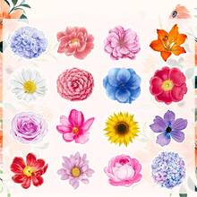 500 st asymmetriska blomdoodle-rullklistermärken, 1 tums blommönstrade förseglingsetiketter för kuvert, tidningar, mobilskal, vattenflaskor, datorer, hjälmar, scrapbooks, DIY-dekoration, jul- och festpappersinslagning, självhäftande PVC-förseglingsklistermärken - Färgglada formade blommor - Visa 6