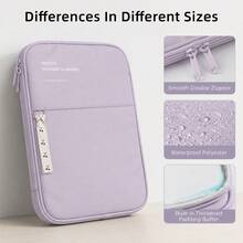 DANYCASE Ốp bảo vệ máy tính bảng 11-13 inch phù hợp với iPad thế hệ 11, 10, 9, 8, 7, Air, Pro, nhẹ và có khóa kéo trượt mượt mà. - Nhiều màu - Xem 6