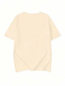 1 pieza de camiseta casual de manga corta para mujer de talla grande con estampado gráfico de café, té y un lindo gato, adecuada para primavera, verano y otoño, camiseta de gato, ropa de verano, diseño divertido, estilo japonés, top casual/de exterior/camiseta estampada blanca 180g Algodón 100%. - Blanco - Ver 7